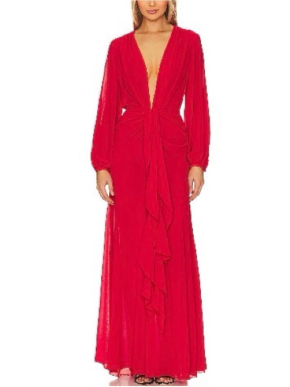 Ronny Kobo Quinne Dress, Crimson - Picture 1 of 5